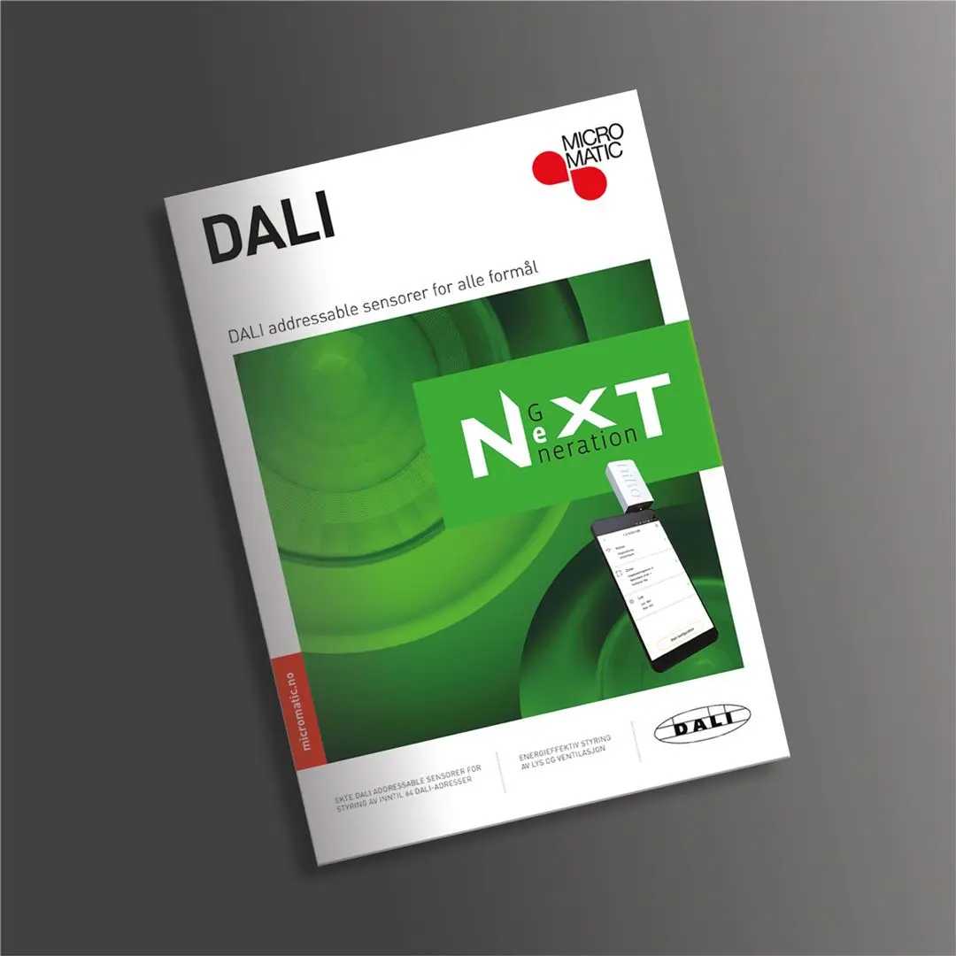 Bevegelsesstyring med Next Generation DALI sensorer