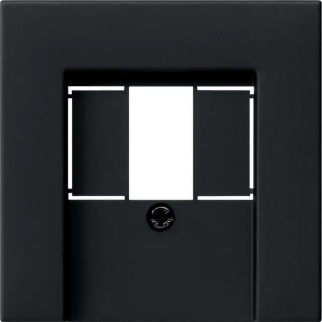 Senterplate for USB-lader System 55 svart matt