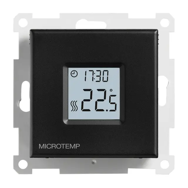 Termostat MTC4 Microtemp svart matt