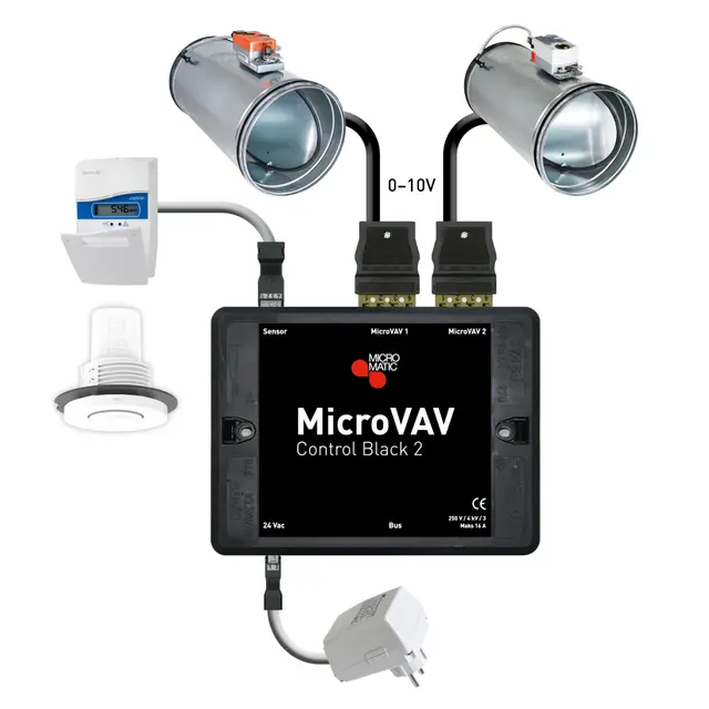MicroVAV Control Black 2 0-10V