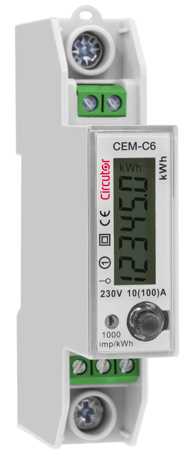 Måler kWt CEM-C6-RS485 1-fase 100A MID